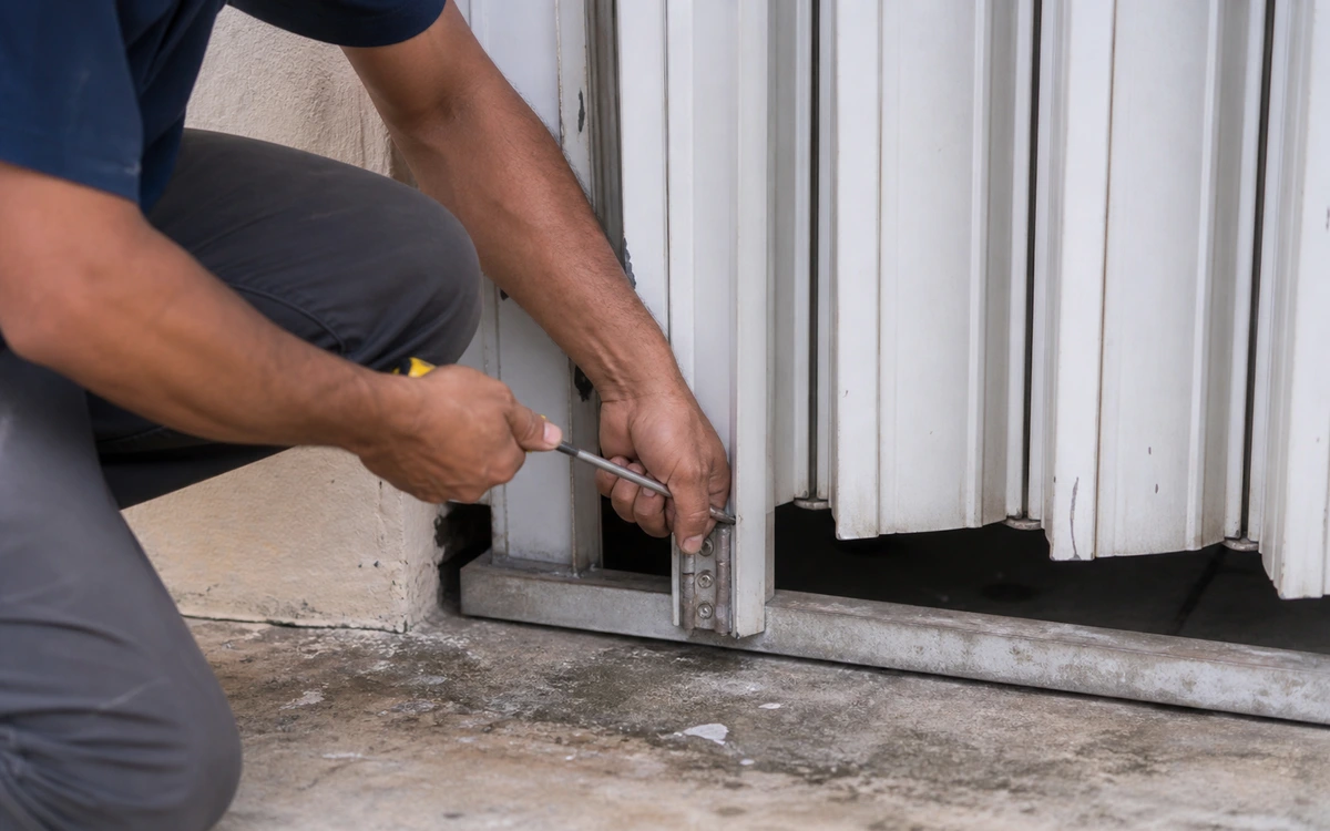 Accordion shutter repair contractor